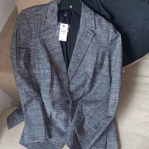 New black and gray blazer